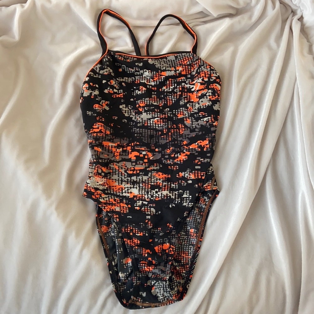 Speedo Endurance Orange Camo Training Suit